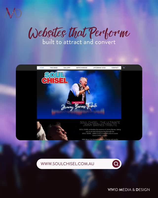Your website should do more than look good it should drive real growth
This build for Soul Chisel brings the energy of the brand online while guiding visitors to take action from the first click to the final booking
Ready to turn your site into a sales tool
Send us a message and let’s make it happen ✨
Check us out at www.vividmediadesign.au�
#VividMediaDesign #NewsletterDesign #EmailMarketing #CreativeStudio #SocialMediaManagement #DesignThatConnects #DigitalDesign #VisualStorytelling #CreativeInspo #ContentDesign #ModernDesign #WebsiteGoals