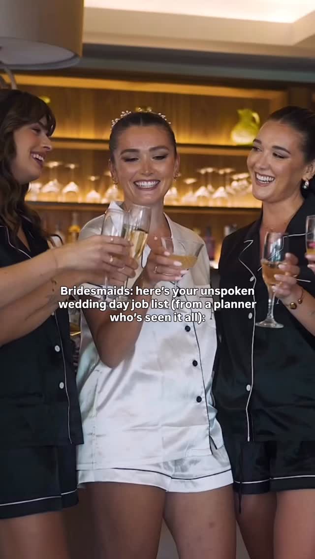 Bridesmaids, here’s what your bride really needs from you on the wedding day.
From my experience as a wedding planner, these are the key responsibilities you’ll naturally take on:
1. Keep the bride calm and comfortable
Help her stay hydrated, remind her to eat, and offer reassurance when nerves kick in.
2. Manage the dress and bouquets
Ensure her dress and veil are perfectly arranged for photos and, once she has reached the top of the aisle, look after her bouquet (and hand back before the bride & groom exit!) Don’t forget to also place all bouquets into water after photos have been taken.
3. Emergency kit coordinator
Carry essentials like safety pins, tissues, stain remover, and lipstick for quick fixes.
4. Assist with guests
Help direct attendees and make sure everything runs smoothly.
6. Support during photos
Help gather family members and friends for the more formal shots, ensuring no one is missing.
7. Get guests on the dancefloor
Encourage everyone to join in, keep energy high, and make sure the party is full of fun.
Bonus tip: Knowing these roles ahead of time makes the day flow effortlessly and keeps everyone smiling.
Remember, having a professional wedding planner can take a lot of these responsibilities off your shoulders. I’m there to manage logistics, troubleshoot issues, and make sure the day flows seamlessly - so bridesmaids can focus on enjoying the celebration.
Bridesmaids, save this for later, and if you’re a bride wanting a smooth, stress-free wedding day, get in touch today to see how I can help make it effortless.
I’m Victoria, I plan flawless and stress-free weddings that feel as good as they look in Yorkshire, Derbyshire, Cheshire and beyond. Follow me for more wedding planning tips and inspo!