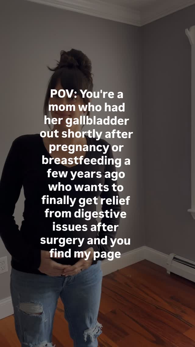 So many of the women I talk to trace their gallbladder issues back to major hormonal events like pregnancy, breastfeeding, perimenopause, etc.
It’s no coincidence.
These shifts place a huge demand on the body, especially when the gallbladder’s out of the picture. If you’re noticing things feel off since one of those stages, it’s not just you!
I help women post-gallbladder removal get their energy back, balance their hormones, eat out with confidence, and stop fearing food.
No fluff. Just what works.
💬 Comment “I’M IN” to learn more!
P.S. - You’ve been at this for a little bit now and you know you have the willpower to make the changes, you just need someone to tell you exactly what to do!
#GallbladderRemoval #BileSupport #BloatingRelief