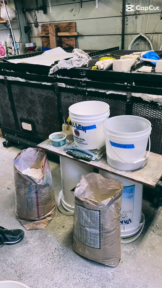 We spent a week with Linda Ethier at her studio in NE Portland and we made…….
a mess!!