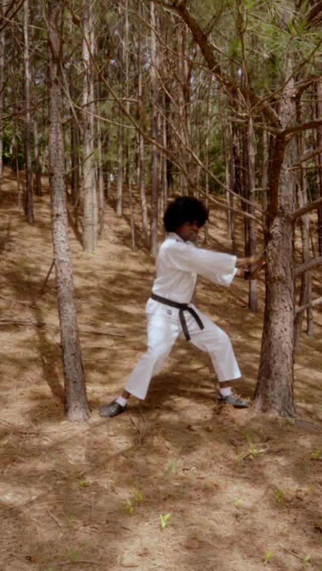 Back to the far east to do some tripple deep training but my solitude was disrupted. Luckily, true masters are born ready for anything anywhere. #LarryDickem #comedy kungfu #selfdefense #squirrels