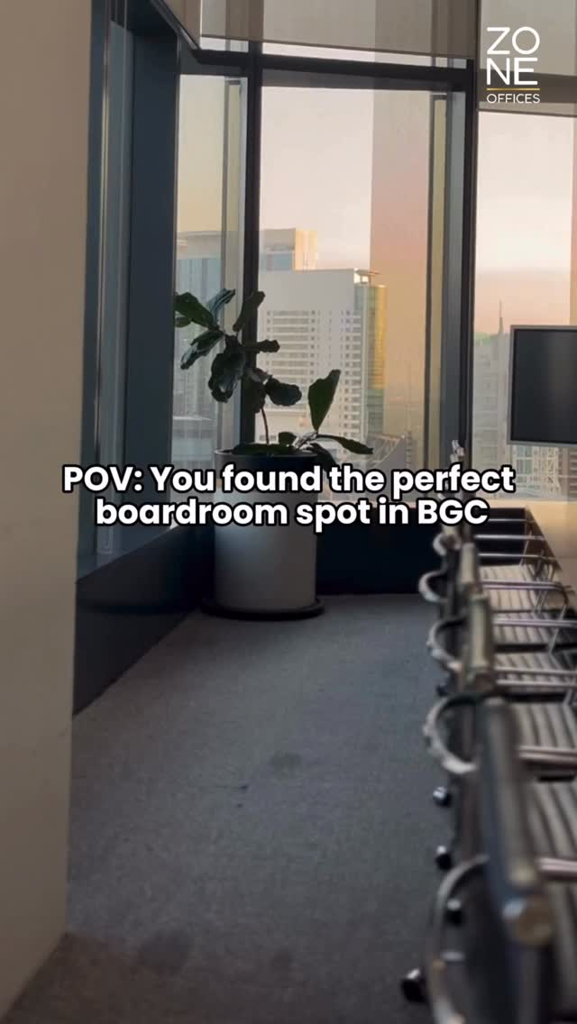 Meetings feel different when the space works with you.
With natural light, inspiring city views, and thoughtfully designed interiors, every conversation feels more focused, collaborative, and productive.
Perfect for presentations, team discussions, and client meetings.
#ZoneOffices
#BoardroomGoals
#MeetingRoomPH
#CoworkingSpace
#WorkspacePH