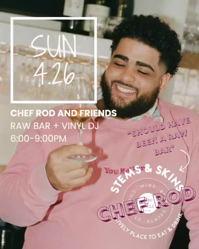 This Sunday night, @_itsrod is taking over the kitchen at Stems & Skins. He’s bringing a raw bar and Cuban sandos, and a vinyl DJ: @_cowboymontana. Of course, because it’s Sunday, we’ll also have our signature Sunday meatballs! Come ready for a good time!