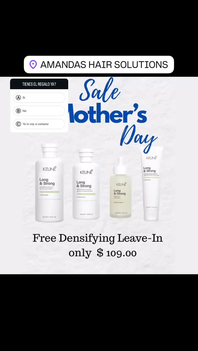 Ok ok yo ya no quiero que esperes el último día para comprar el regalo de mamá. Te dejé la mejor rutina en solo 4 pasos para que recuperes tu cabello el tuyo y el de tu mamá ! En solo 60 días !!!!! Vas a ver el cambio !!!! #diadelasmadres #regalosparamamá #regalos #hairlong #ozempic®