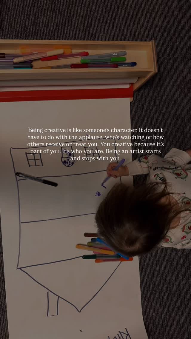 Being creative is like someone’s character. It doesn’t have to do with the applause, who’s watching or how others receive or treat you. You creative because it’s part of you. It’s who you are. Being an artist starts and stops with you.
A little morning coffee thought 💭
#creativity #therapyforwomen #adhdinwomen