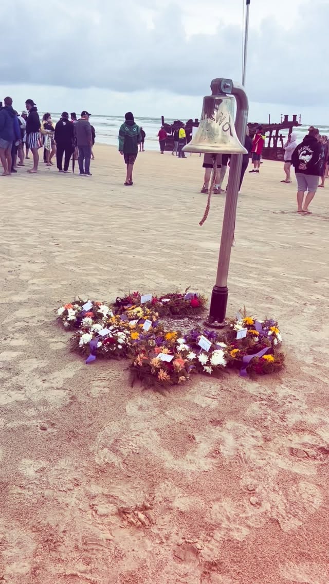 This morning our National President, Alex, was honoured to present the International Prayer for Peace on behalf of JCI at the ANZAC service in front of the TSS Maheno shipwreck on K’gari.
Organised by the Rotary club of Brisbane High-Rise, the annual service is a meaningful moment remembering the service of Australian and New Zealand Army Corps, set amongst a historically significant and unique backdrop.
The TSS Maheno was a New Zealand ocean liner that was converted into a hospital ship for ANZACs during WW1, transported over 14,000 sick and wounded soldiers. After the war, the ship returned to being a passenger liner until 1935, when a cyclone caused the ship to be pushed onto the eastern beach of K’gari Fraser Island, where it remains today.
Today we honour the sacrifice men and women have made for our country, and vow to encourage international peace for all of our friends around the world.
At the going down of the sun, and in the morning.
We will remember them.