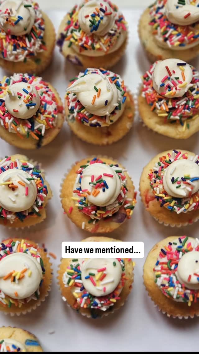 Have we mentioned...
You can always find funfetti cupcakes in the bakery case at Sprinkles of Joy!