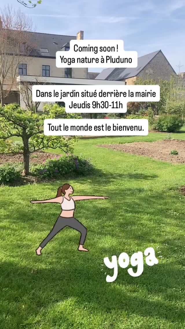 Yoga en plein air ! Coming soon !!! Dans le jardin situé derrière la mairie et médiathèque de Pluduno @mediathequedepluduno .
Jeudis 9h30-11h
Si avous êtes curieux (curieuse) de découvrir pratique de yoga et de voir comment elle peut vous aider au quotidien, n’hésitez pas à nous contacter et à venir nous rejoindre.
Evi 07.74.88.72.18
www.evisolayoga.com