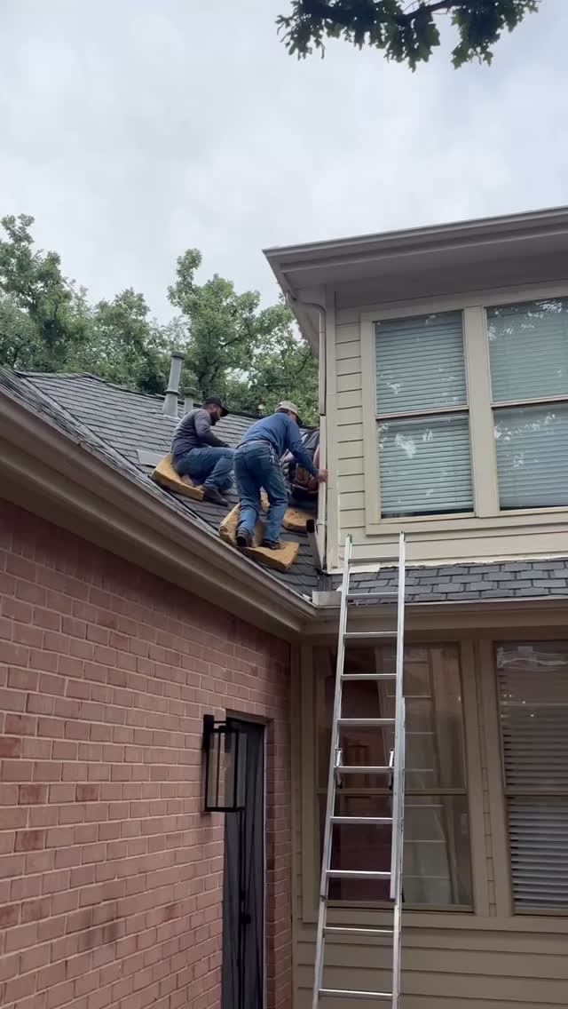 Leak repair at the side wall flashing.