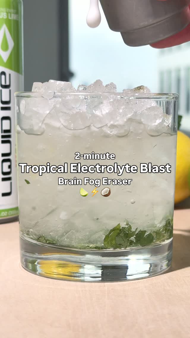 Woke up on 1%? 🔋 This is the system reset for when you need a serious spark without the crash.
We’re combining the clean energy from green tea and essential electrolytes in Liquid Ice Citrus Lime with creamy coconut milk and fresh muddled mint. It’s what we’re calling a Tropical Electrolyte Blast designed to hydrate your body and sharpen your focus at the same time. 🍋🟩🥥
The Recipe:
🌿 Handful of fresh mint (muddled)
🍋🟩 Liquid Ice Citrus Lime (chilled)
🥥 3 oz Coconut Milk
🧊 Plenty of pebble ice
Perfect for a post-night-out recovery or a mid-day slump where coffee just won’t cut it. No jitters, just crisp, refreshing energy.
Save this for the next time you need to bounce back fast! ⚡️
#cleanenergy #electrolytes #systemreset #brainfog #middayslump