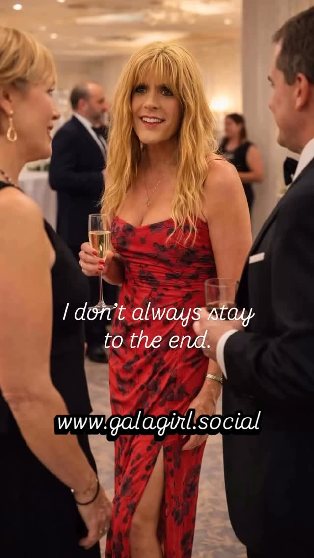I’m not one of those people who has to stay to the very end. I would much rather say my goodbyes and leave on a high note than feel exhausted driving home. And that turns out to be fine. #gala #rtrpartner #timetoleave