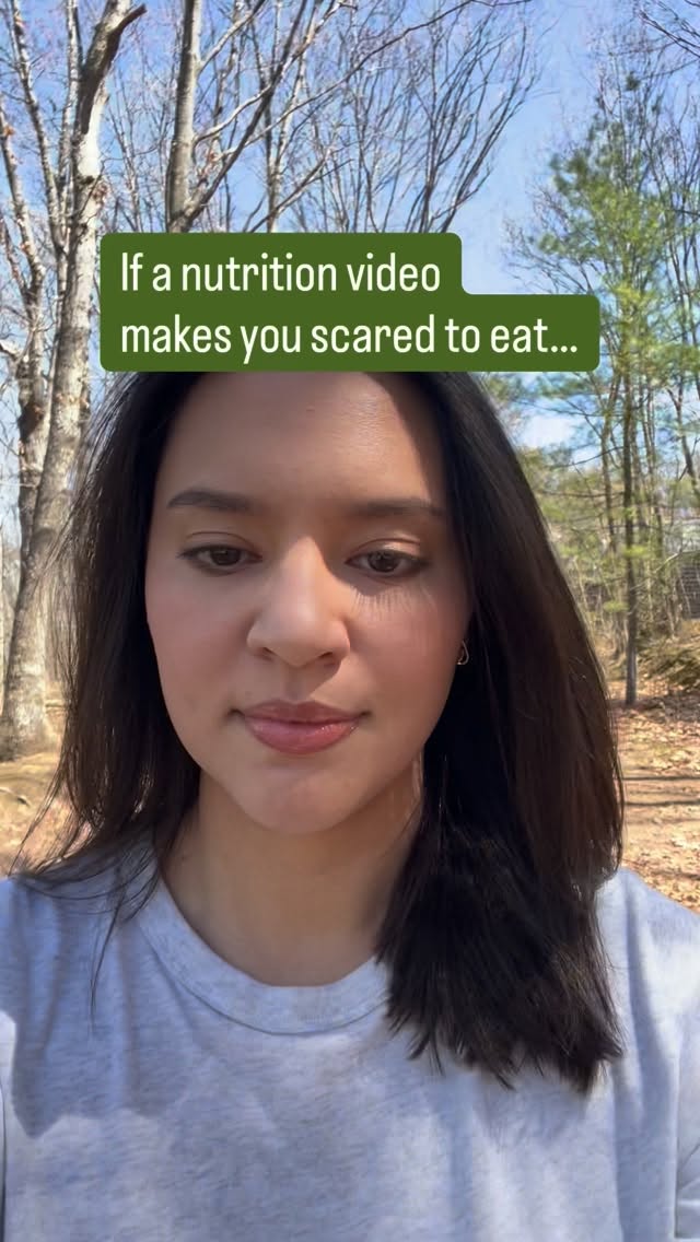 If a video leaves you feeling like half your groceries are suddenly “bad”…
pause.
Nutrition matters.
But fear is not a strategy.
Most people don’t need to cut out more foods.
They need:
– more consistency
– enough food during the day
– meals they can actually repeat
– less confusion
That’s what tends to move things forward 🤍