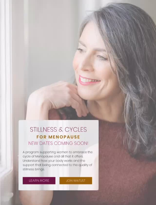 Stillness & Cycles for Menopause 2026 waitlist is now open. Starting in June. See website for more details and to register your interest 🩷🔥✨🎆 #stillness #cycles #menopause #perimenopause #menopausesupport
