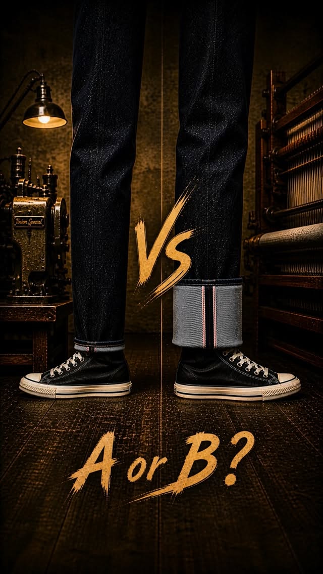 A or B?
Which roll-up are you?
Comment below 👇
#madeinjapan #denimfactory #japanesedenim