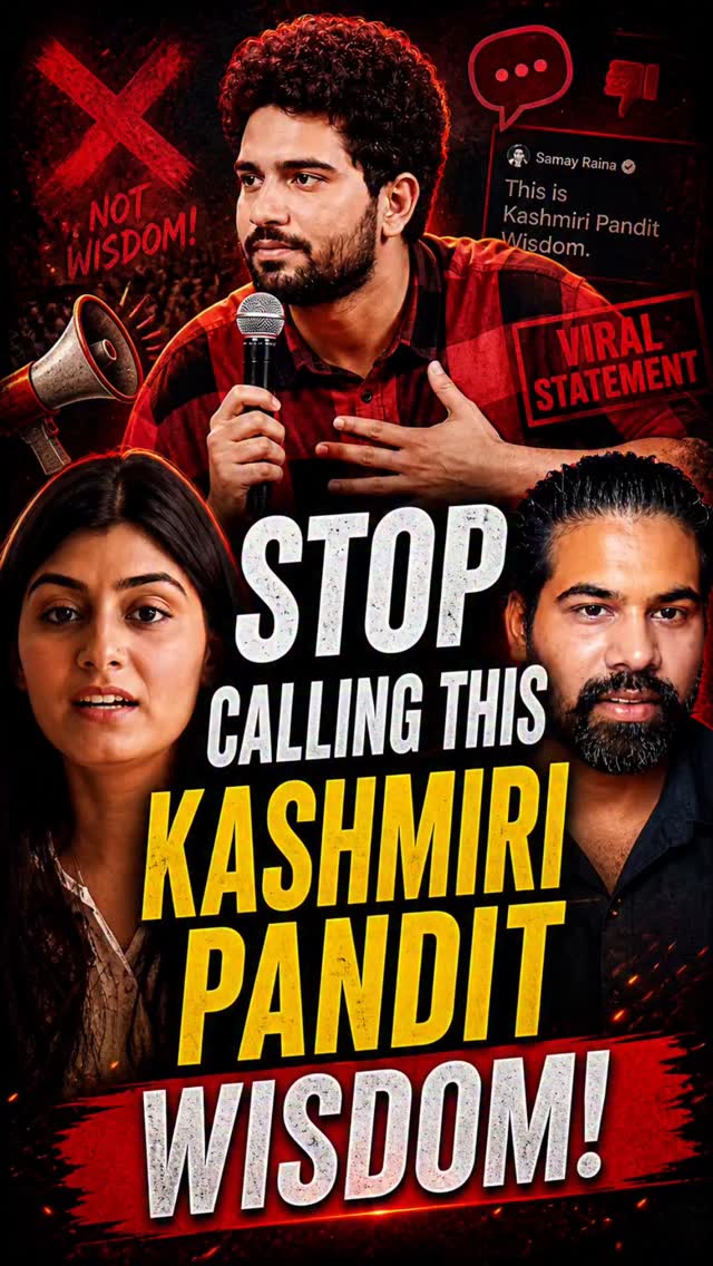 The Real Kashmiri Pandit Wisdom is to Fight As long as you can!
It's necessary to mention that in the complete podcast, it is clearly explained that by 1990, all situations had turned against Kashmiri Pandits, and leaving had become necessary. That reality is not being denied.
But the disagreement with Samay Raina is about how this is being oversimplified. It wasn't as if Kashmiri Pandits suddenly woke up in 1990 and decided to leave. They had been resisting continuously from the 14th century onwards. That's centuries of holding ground despite having very little power or support. That long, sustained resistance is a crucial part of the story, and it deserves to be acknowledged. Because they fought in unfair conditions for a very very long time.
Only when there was absolutely no other choice left in 1990, only then, even in the harshest conditions, they chose the most difficult path, leaving their homes, not out of convenience, but to protect their dharma.
So yes, 1990 was necessary. But it was not without a very long, continuous resistance behind it.
That's the only point this reel is making.
Complete Video Title: Neutral Rehna = Oppressor Ko Support Karna? Kashmir Truth | Khushboo Abrol Speaks Out On Samay Raina
New podcast on our YouTube channel.
Find full video on
The Manthan Podcast:
Video Link: https://youtu.be/Z1UqlEOJ-Js
