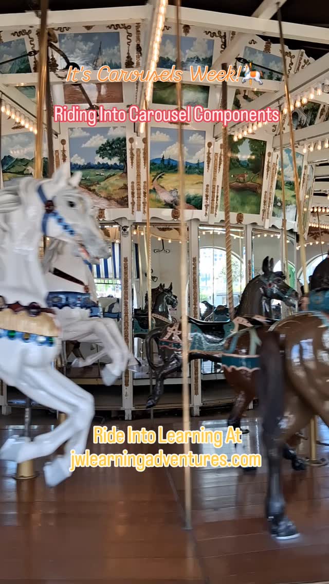 🎠We're riding along in our lesson all about carousels, discovering their history and mechanics. Physics is galloping up next!
👋Join the learning adventure! Get homeschool support, encouragement, resources, and fun straight to your inbox. Sign up for FREE at jwlearningadventures.com
🧡Learning is a lifelong adventure- let's make it a fun one!
#carousels#homeschoollearning#learningthroughplay#historiccarousel#merrygoround