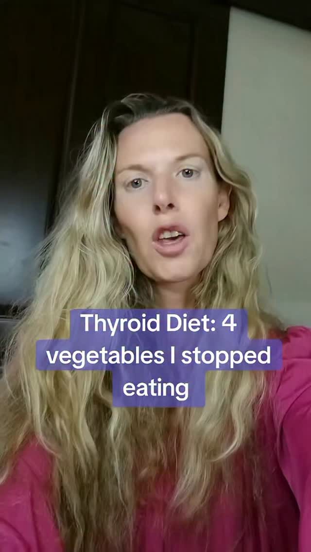 Thyroid Diet or Hypothyroid diet 4 vegetables I stopped eating when I was working on healing my gut, lowering inflammation and reducing my thyroid antibodies. Changing my diet helped to improve my thyroid symptoms or hypothyroid symptoms. Now that my thyroid antibodies are negative I do consume these veggies in moderation without a problem. #thyroiddiet #hypothyroiddiet #hashimotosdiet #healinghashimotos #healingthyroid