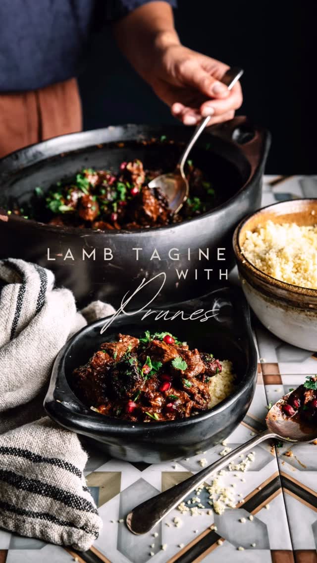 Lamb Tagine with Prunes (Serves 4-5)
For the spice mix:
2 tsp black peppercorns
5 whole cloves
1/2 tsp cardamon pods
1/4 tsp fenugreek seeds
1 tsp fennel seeds
1 tablespoon cumin seeds
1 star anise
1/2 cinnamon stick
1 tablespoon sweet paprika
1 tablespoon sumac
1 teaspoon salt
Other ingredients:
1 @ovationnz Butterflied Lamb Leg from @greenleabutchershop
Olive oil
1 tablespoon fresh ginger, finely grated
4 garlic cloves, crushed
1 preserved lemon, chopped
1 cup prunes
250ml Restore beef stock
To serve:
Couscous Pomegranate seeds Chopped parsley
Method
Preheat the oven to 160 degrees c.
To make the spice mix, gently toast the first 8 spices in a pan. Remove from the heat and add the remaining spice mix ingredients to warm through.
Place the mixture in a spice grinder or high powered blender and blend to a powder. Remove any large bits of sinew from the lamb and cut into bite sized chunks.
Using a large cast iron frying pan, heat up two tablespoons of olive oil and brown the lamb in batches then transfer the meat into a casserole dish with a lid.
Add the ginger, garlic, preserved lemon, prunes and stock, stir well and place in the oven to cook for 2 1/2 hours until the meat is tender.
Serve with fluffy couscous and a sprinkling of pomegranate seeds and parsley.