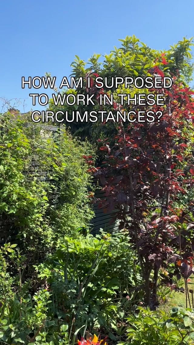 Such a hard work - garden design… www.agatahendersongardendesign.co.uk
