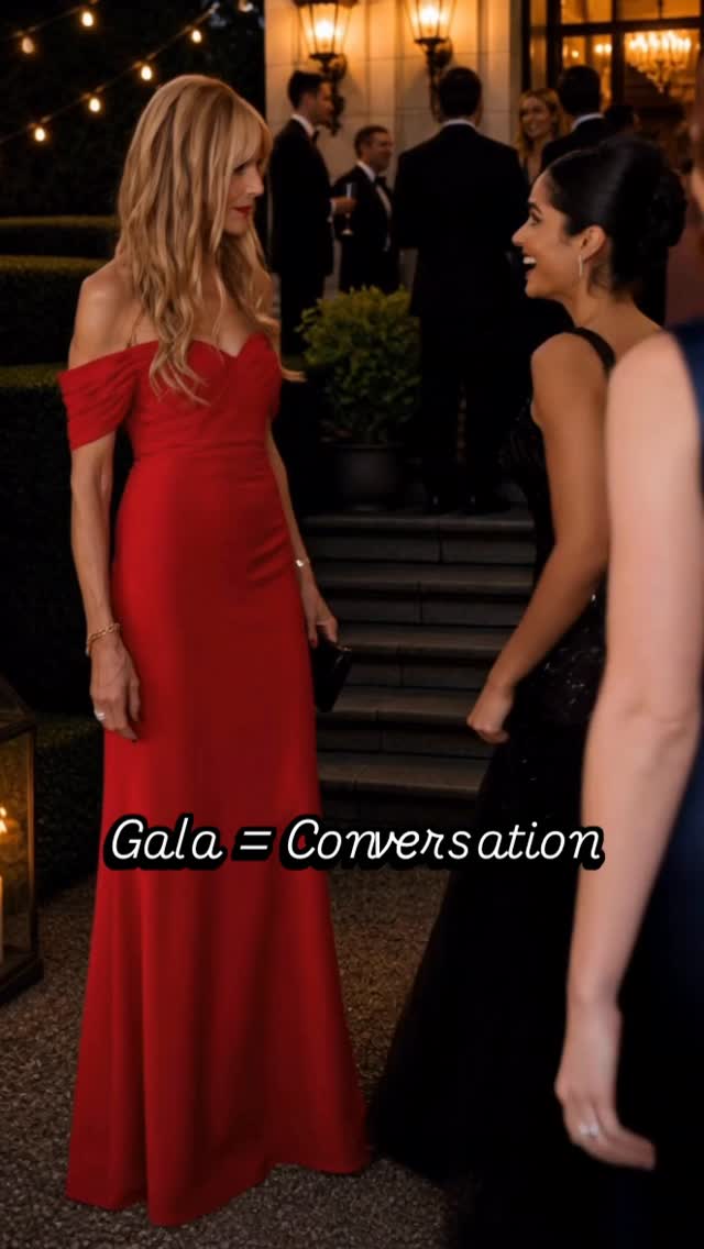 What do you talk about when you don’t want to talk about work? Galas are about conversation, and I wrote about how to handle that on Substack click the link in the bio. #gala #rtrpartner #conversation