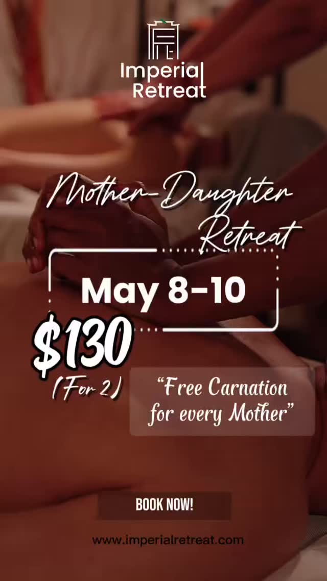🌸 Mother’s Day Retreat 🌸
Celebrate Mother’s Day with a relaxing spa experience made for moms and daughters 💖
Treat your mom to a peaceful bonding day at Imperial Retreat 💆♀️✨
🌷 Mother’s Day Special
👩👧 $130 for Mother & Daughter
💐 FREE Carnation for every mother
📅 Valid May 8–10 only
Create beautiful memories together while enjoying pure relaxation and self-care 🫶
Limited slots available — Book now! 💌
#MothersDayRetreat #MotherAndDaughter #ImperialRetreat #SpaDay #TorontoSpa #SelfCare #MothersDaySpecial #RelaxAndRecharge