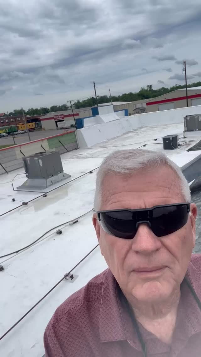 Commercial TPO roof is finished.