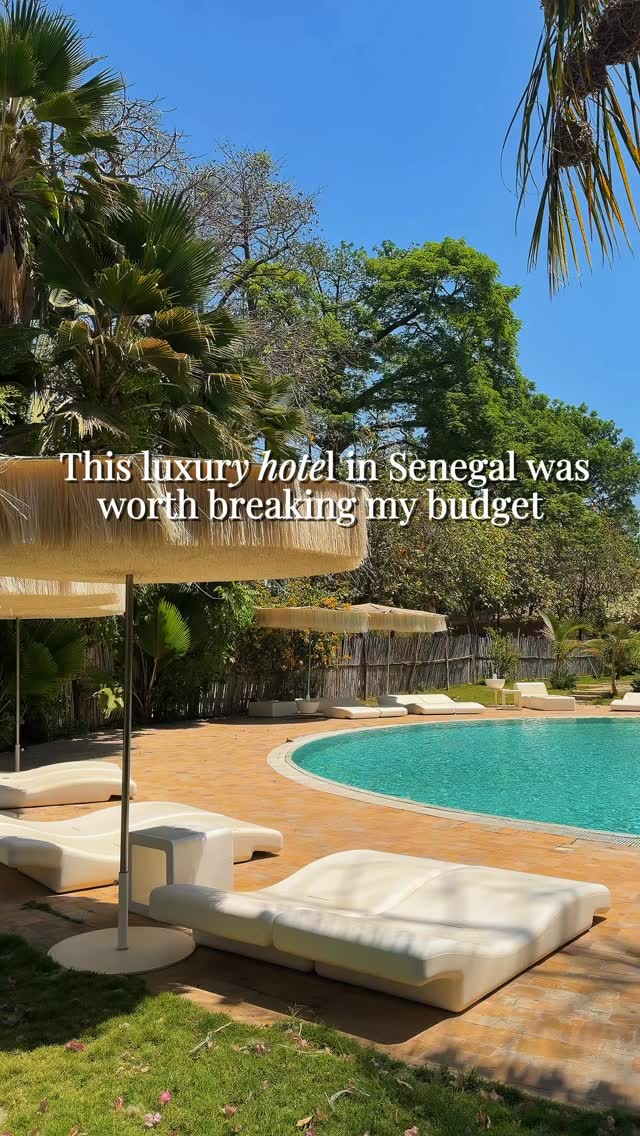 We paid $357 per night for half board. Cuz I know you are going to ask lol 🫶🏾
Comment “LINK” and I'll send you the hotel
Those fancy suites will run you… a pretty penny. There are also other really nice hotels in this area that are not as expensive. My guide @mowoki.app recommends Keur Saloum resort, you can also use him to book a transfer to this area! That’s probably the most expensive part.
We spent over $200 just for private transportation.
If you’re going to Gambia, this hotel is actually closer to the Banjul airport than the Dakar airport!
#senegal #luxuryhotel