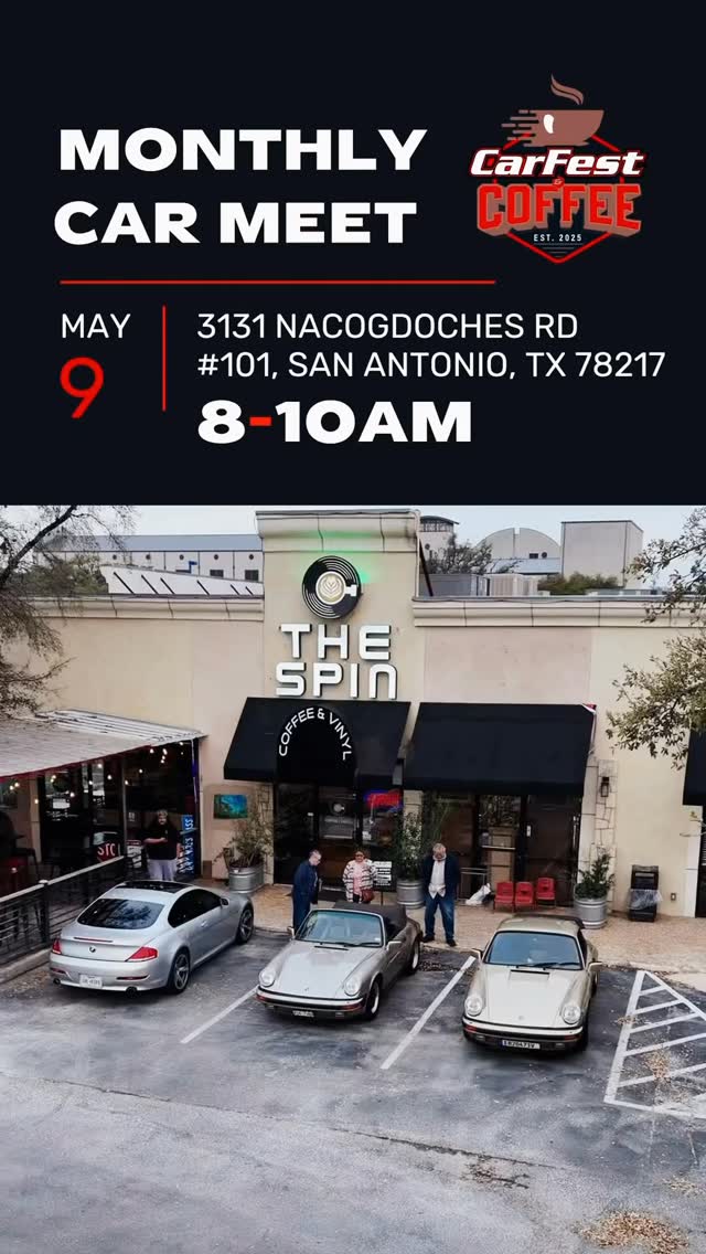 Start your engines, San Antonio — it’s time ☕🚗
CarFest & Coffee is back on May 9th!
Join us for a morning filled with amazing cars, great coffee, and even better community.
Whether you’re bringing your ride or just coming to hang out, this is the perfect way to kick off your day and connect with fellow enthusiasts.
📍 Good vibes. Cool cars. Strong community.
💥 Powered by a 501(c)(3) non profit - giving back year-round
Bring your crew, grab a coffee, and roll in with us.
#CarFestSA #CarFestAndCoffee #SanAntonioCars #CarMeets #UnityInTheCommunity