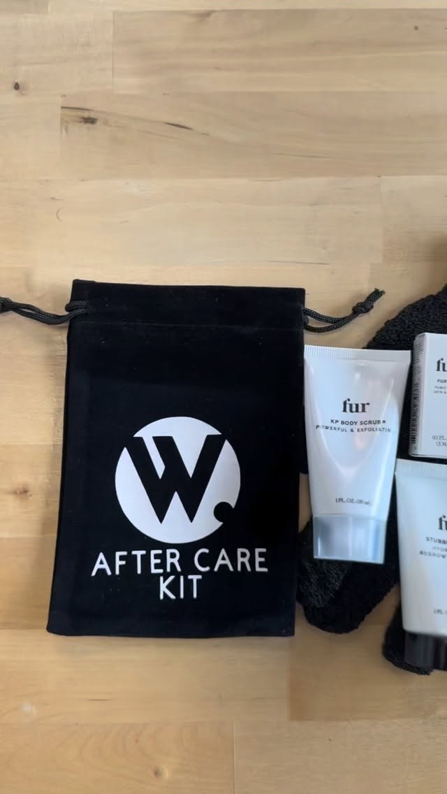 Your smooth skin starter pack ✨
Aftercare is everything—keep your glow going with this must-have kit: Fur Oil for hydration, Fur KP Body Scrub to keep bumps away, Fur Stubble Cream for soft regrowth, and an exfoliating glove to stay silky between visits.
Because the real secret to flawless waxed skin? What you do after 💛
#waxology #estheticianlife #waxing #waxingaftercare #booknow