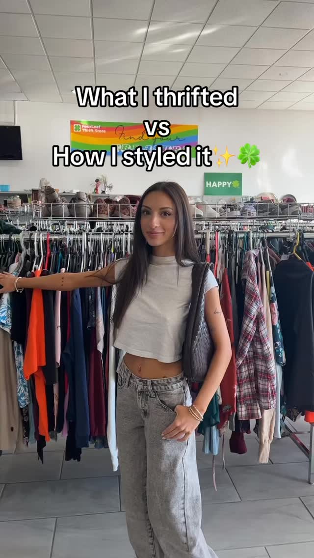 This entire outfit came from Fourleaf Thrift Store at 634 Wellwood Ave in Lindenhurst NY!! Hundreds of new items are put out everyday and sales happen often!! #thriftfinds #thrifthaul #longislandthriftstore