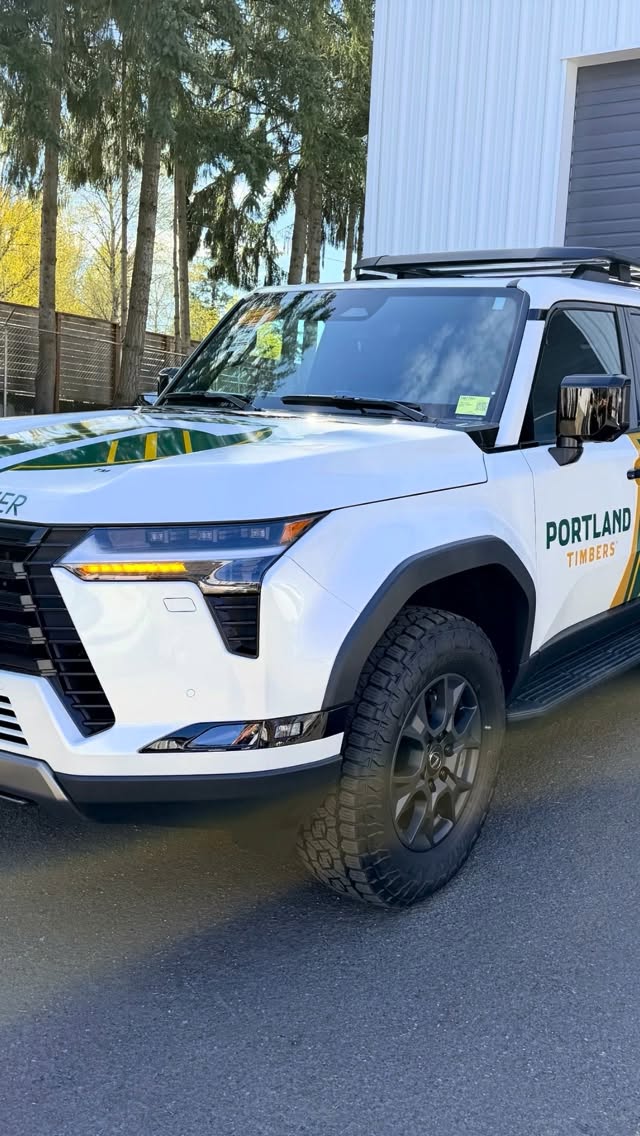 Recent project 👀⚽️#portlandcars #portlandtimbers #carwrap #vehiclegraphics #vegawraps