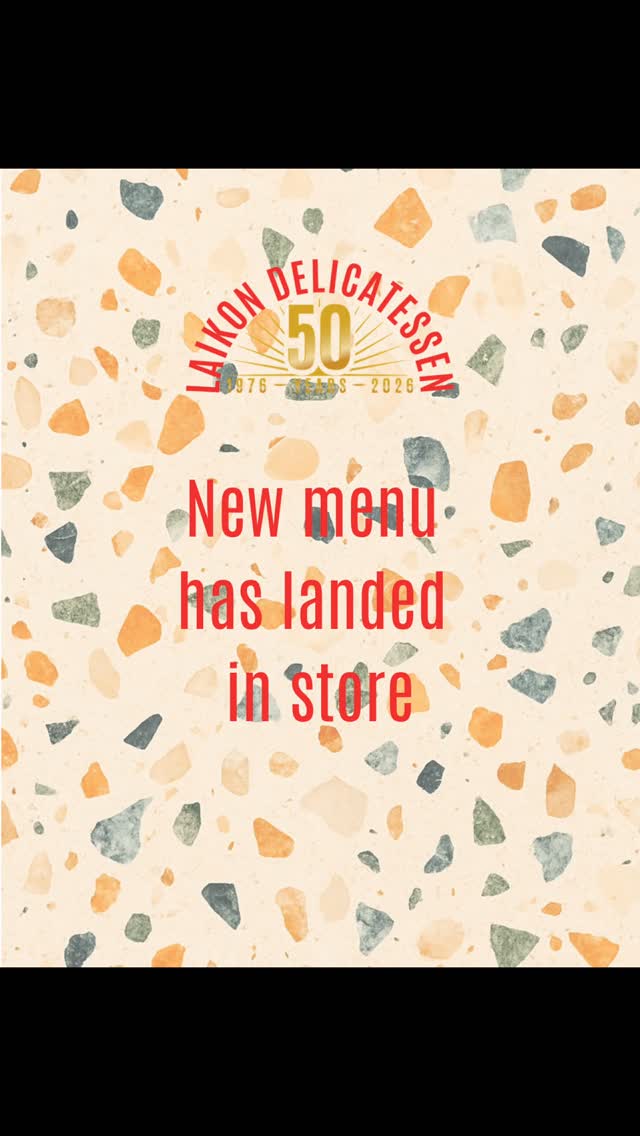 New menu, same heart 🤍
We’ve refreshed a few favourites and added some new ones we’ve been excited to share. Simple, honest food made the way we always have — with care, quality, and a nod to where we started.
Come in, take a seat, and try something new.
#LaikonDeli #RichmondEats #MelbourneFood #NewMenu #SimplePleasures