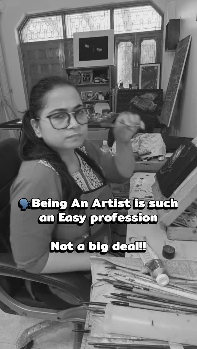 Art is easy’ they said…
Meanwhile my hands, back & neck are filing complaints 🫠🎨
Effortless for you, exhausting for us.
Still think anyone can do this?
#artreel #artiststruggle #art #artwork #indianartist