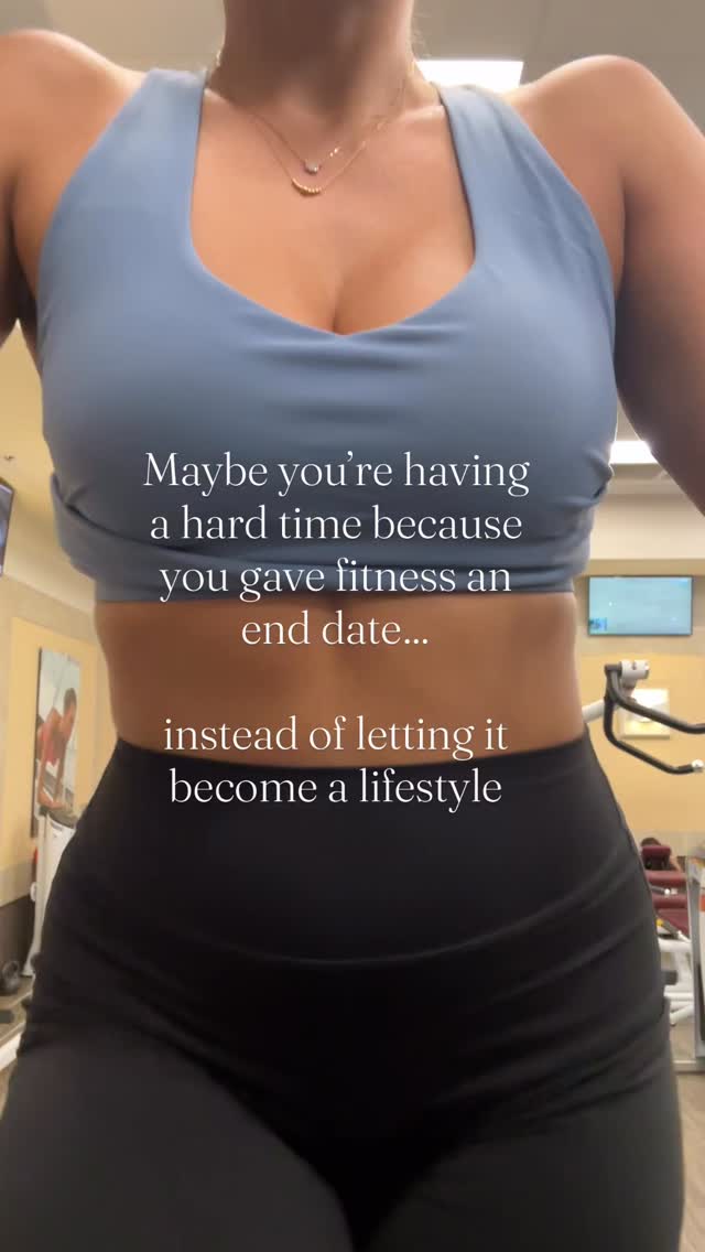 We treat fitness like it’s something we’re supposed to finish.
And then we wonder why it feels so hard to stay consistent…
why we keep starting over…
why it feels like we’re constantly falling off.
But baby, your body doesn’t need another finish line.
It needs a relationship.
A commitment to your future…
and a devotion to the way you live your life every single day.