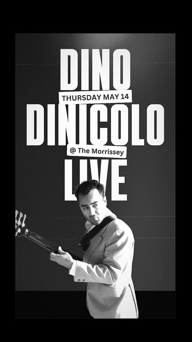 Catch @dinodinicolo for his last show at the Morrissey before we close our doors. He's been a favorite for years and we are excited to have him back one last time.
See you Thursday night 9:00 p.m.
No cover!