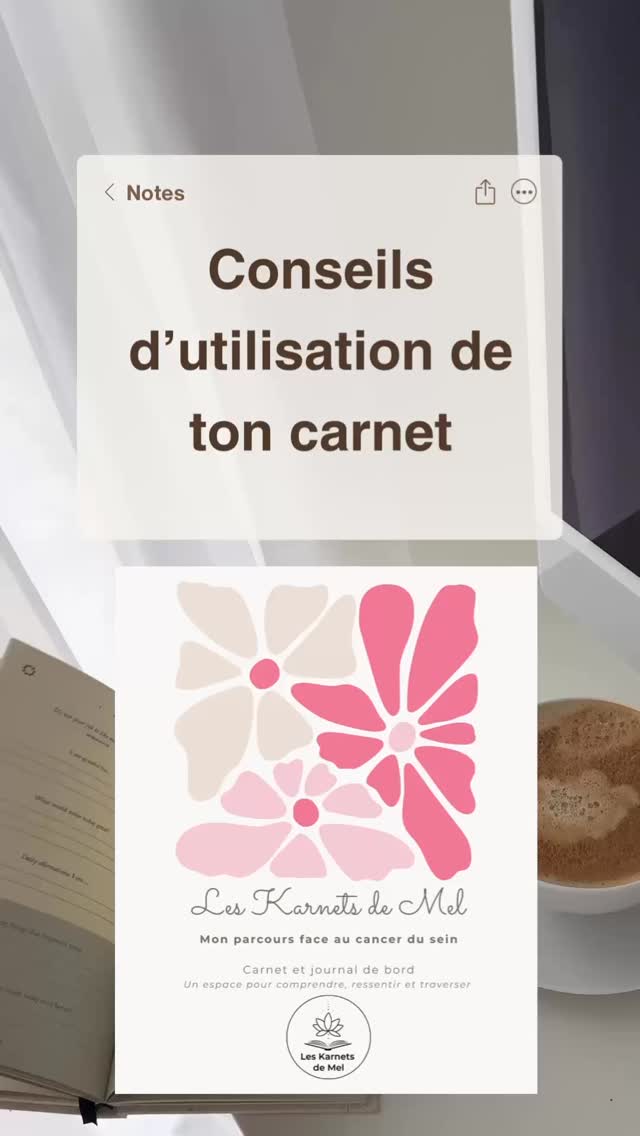 Quelques mots pour t’accompagner dans la prise en main du Karnet, issus des 1eres pages et de l’extrait gratuit (toujours disponible sur le blog : www.leskarnetsdemel.com)
Pour te procurer le Karnet ou me partager un avis, lien en bio vers Amazon.
Et n’hésite pas à partager à une femme qui en a besoin 🙏🏻🎀
#leskarnetsdemel #cancerdusein #soutien #compagnonderoute