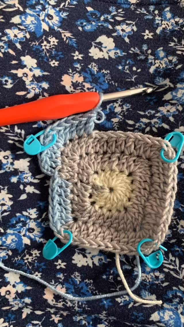 Crochet Granny Square in progress!!!