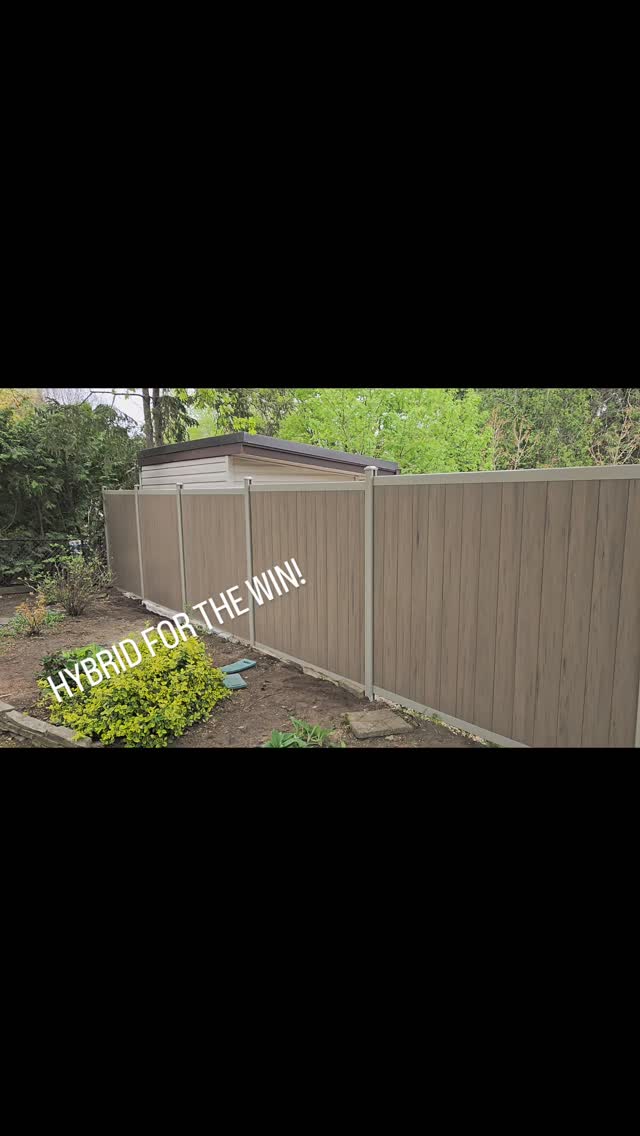 We wrapped up this gorgeous vinyl-aluminum hybrid fence this morning before we even finished our coffees! ☕️ The adobe and teak color combination looks incredible and really elevates the yard. It’s the perfect choice if you're looking for better quality and exceptional value without a drawn-out installation process.
Check us out and see what else we can build for you at www.naklofenceanddeck.com.
#VinylFence #AluminumFence #FenceInstallation #BackyardUpgrade #FenceContractor