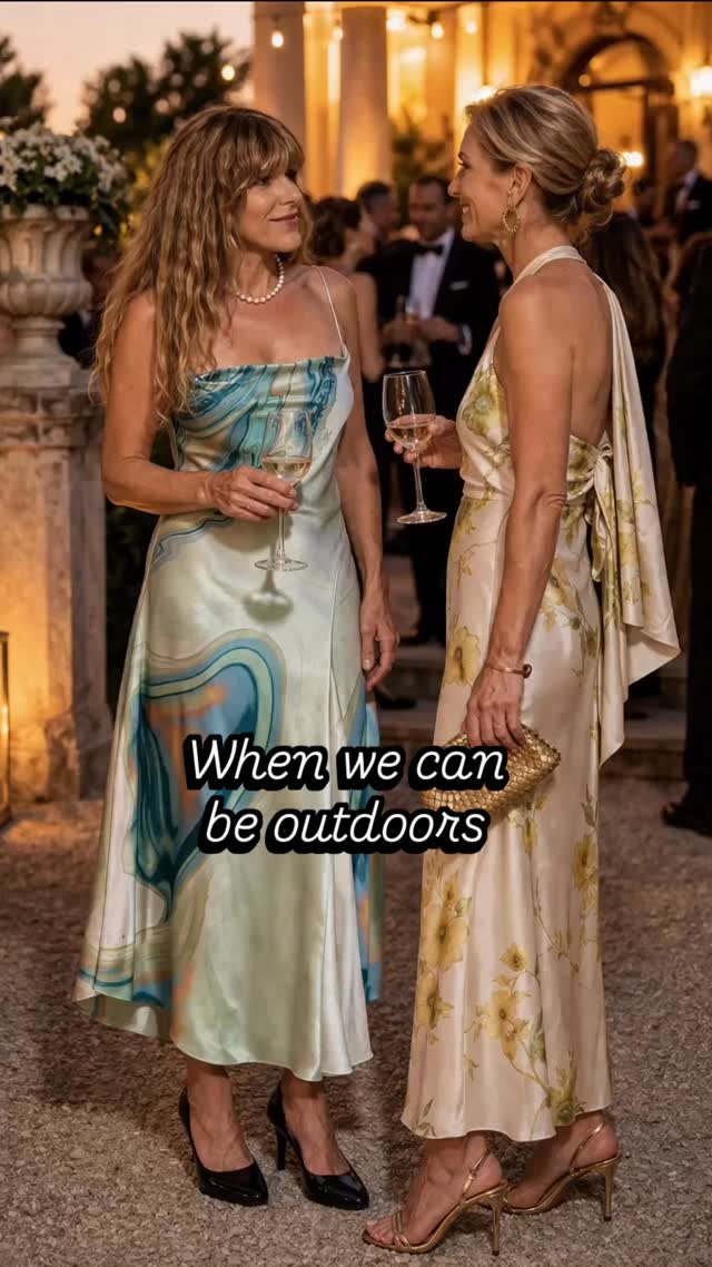 Do you feel it too? While I love a ballroom, a patio or terrace is special for a formal event. #gala #rtrpartner #style