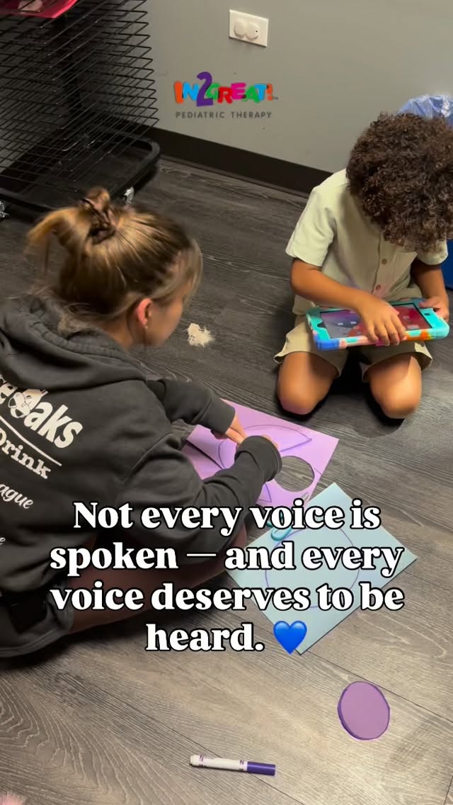 Not every voice is spoken — and every voice deserves to be heard. 💙
This month, we’re celebrating the many ways children communicate and the incredible impact AAC (Augmentative & Alternative Communication) devices can have on confidence, connection, and independence.
AAC gives children a way to express their wants, needs, thoughts, feelings, and personalities — helping open doors to communication in ways that are meaningful for them. ✨
At In2Great, our Speech-Language Pathologists support and empower every child’s unique communication journey, whether that’s through speech, AAC, gestures, signs, or other forms of communication.
Follow along all month as we share more about SLP services, communication support, AAC education, and the amazing ways our team helps children find their voice. 💬
#SLPMonth #AACAwareness #SpeechTherapy #AAC #alternativecommunication