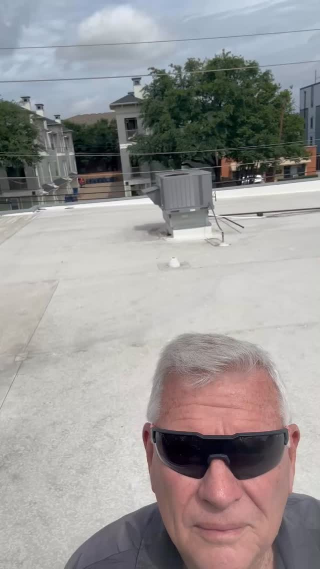 Looking for leaks on Commercial roof.