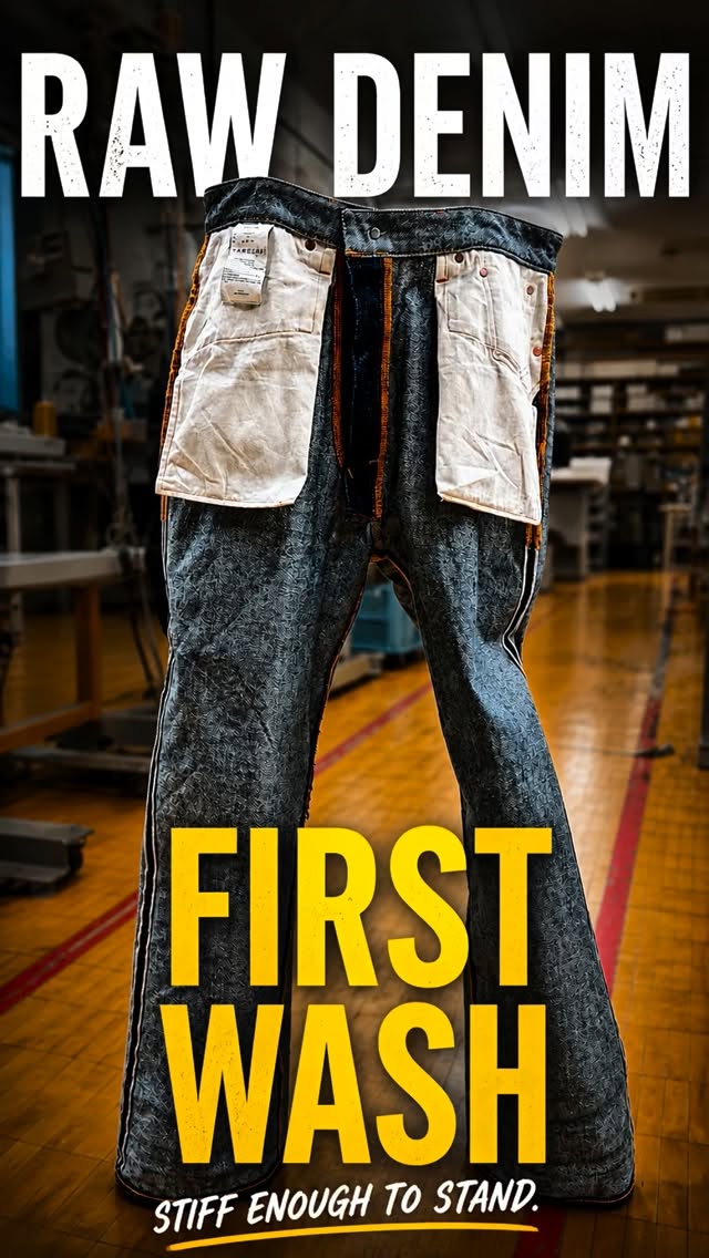 Every raw denim lover has a different first wash method.
What’s yours? 👖
#madeinjapan #denimfactory #japanesedenim #selvedgedenim