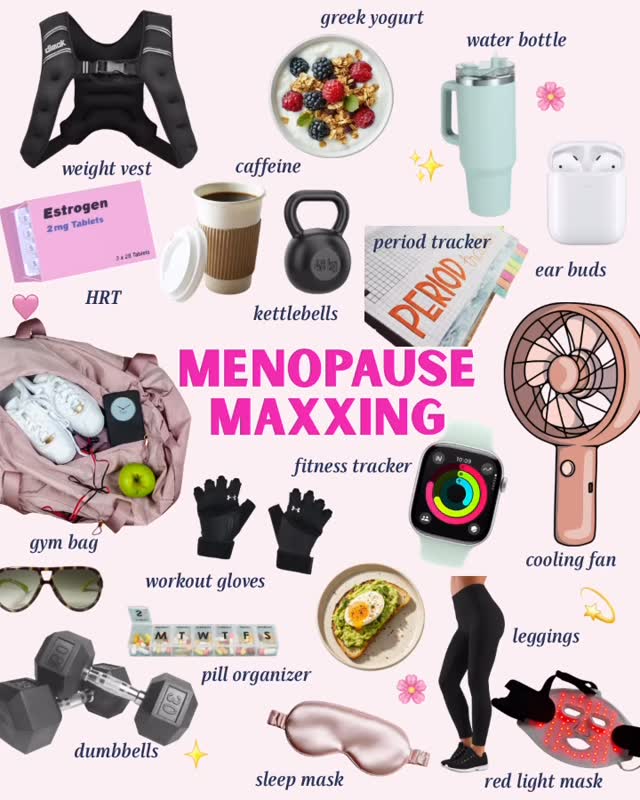 Menopause maxxing = building your midlife survival kit like the strong, hydrated, protein-fed queen you are. 💅🏼✨
what did I leave out?! Drop it below.👇
#perimenopause #menopausesurvivalkit #menopausemaxxing #midlifestrong #thisis40