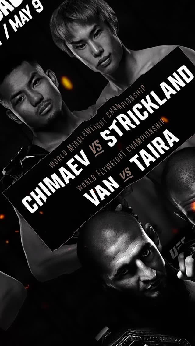 This SATURDAY!
UFC 328
Chimaev vs Strickland
Van vs Taira
Main Event @ 8PM
Watch HERE!!
#mansfield #ufc #ufc328 #fights #fightnight