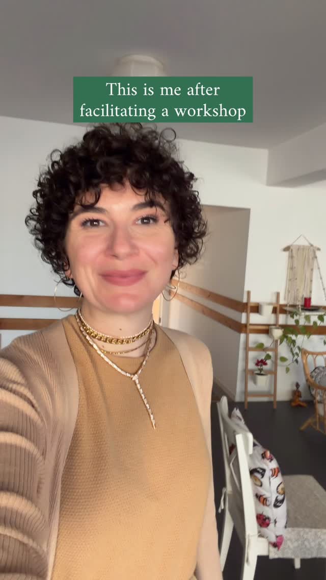 This is me after facilitating a workshop.
The joy, the fulfillment, the love, the amazement.
Nothing compares to it.
This is not a job for me. It’s a vocation.
It’s something I do from deep within my heart.
Constellations changed my life and brought me peace that I never thought existed.
That’s why I believe in it so much.
Because it is so fucking powerful.
I think I found it.
My younger self was desperately searching
for work that would truly fulfill her.
I found it.
To my 25-year-old self:
I made it, M.
This is it.
Thank you for never stopping searching ❤️