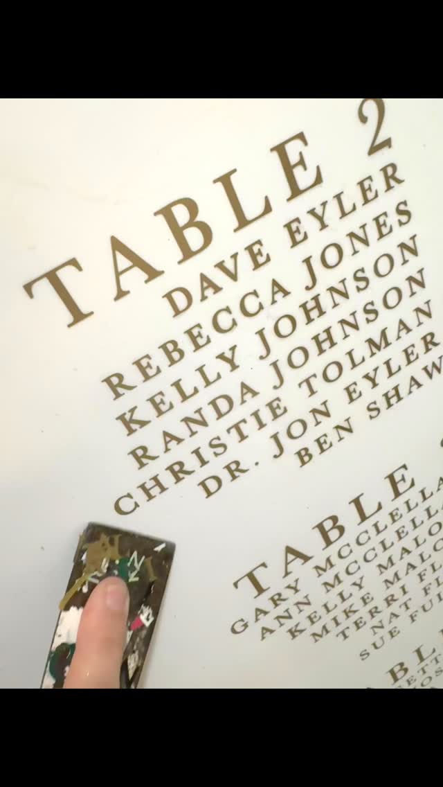 Nothing profound, just 19 seconds of scraping vinyl off acrylic, working on getting pieces cleaned and flipped for the upcoming weekend which feels like the official start to my busy wedding season! I’ve enjoyed the slower pace of 2026, but also really excited for the projects that are in the works!