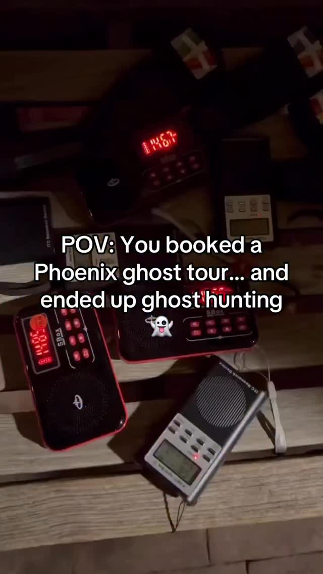 POV: You booked a Phoenix ghost tour… and ended up ghost hunting. 👻
This isn’t just walking around hearing spooky stories — you actually get to use real ghost-hunting equipment at some of Phoenix’s most haunted historic spots.
Come Get Ghosted.
#PhoenixAZ #PhoenixThingsToDo #GhostTour #GhostHunting #GetGhostedPhoenix
