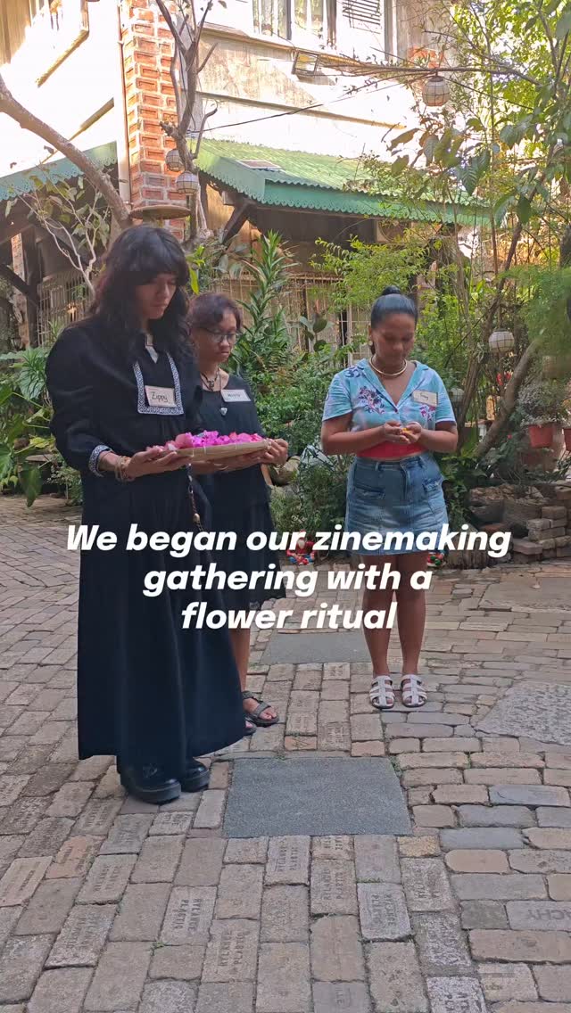 @silentbookclub5000 x @kikik.kollektive
Silent reading 📖 zine-making ✂️ insights circle 🤍
April 26, 2026
---
Facilitated by @zippysaintthomas , @whimsy_ming , @yzzaaah, @marrzcapanang, @a.slower.path
Drawing inspiration from our current reads, we crafted zines together as the summer breeze made plant life dance around us.
During the insights circle, listening felt deeply intentional. Each page wasn't only about the literature. Every narrative became a pathway to inner realms and societal reflections.
The flowers we held became vessels of the nectar... the wisdom of our shared presence.
---
Special thanks to @jahleelan, @mariit_dungan, @thewidereader & the SBC 500 team for this beautiful collaboration