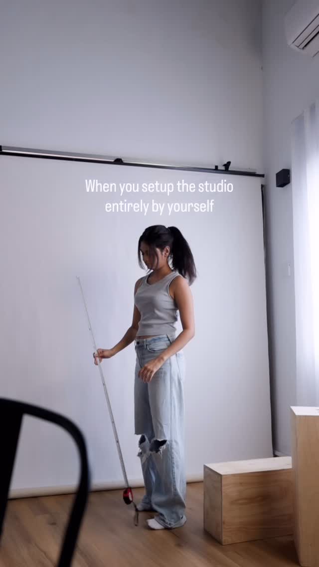 New studio looking amazing… shame I have to do everything myself 😂🎥 #StudioLife #BehindTheScenes #CreatorLife #Filmmaking #StudioSetup