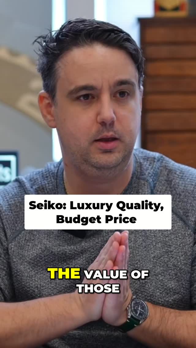 Seiko offers 80-90% of Swiss quality for 20-30% of the price. It's about pure quality, not luxury. Great value backed by 60+ years. #seiko #watchdealer #watchesofinstagram #watchcollector #vintagewatches #secondhandwatch #watchexpert #watchvalue